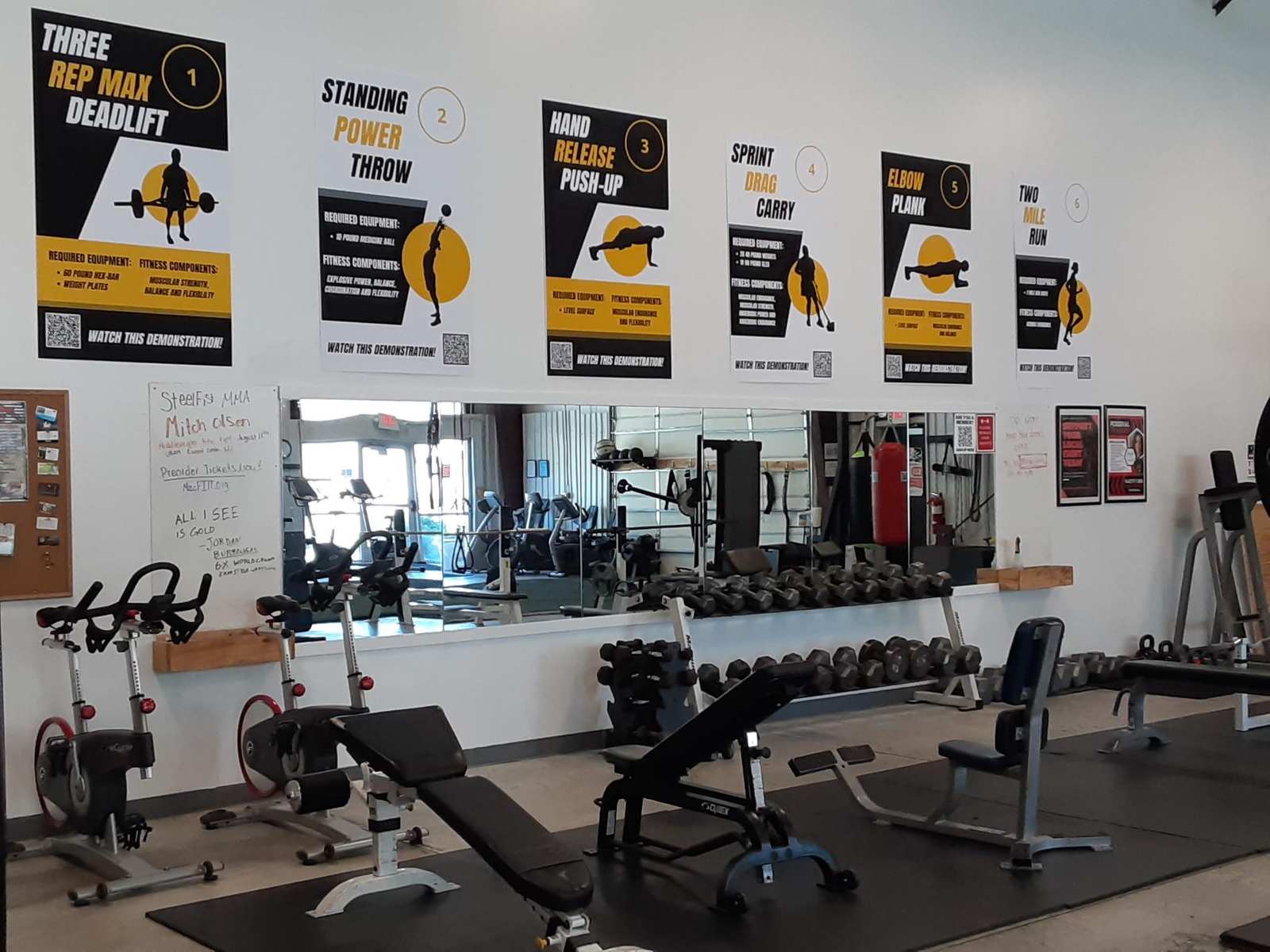 Army Combat Fitness Test training area at LivFit